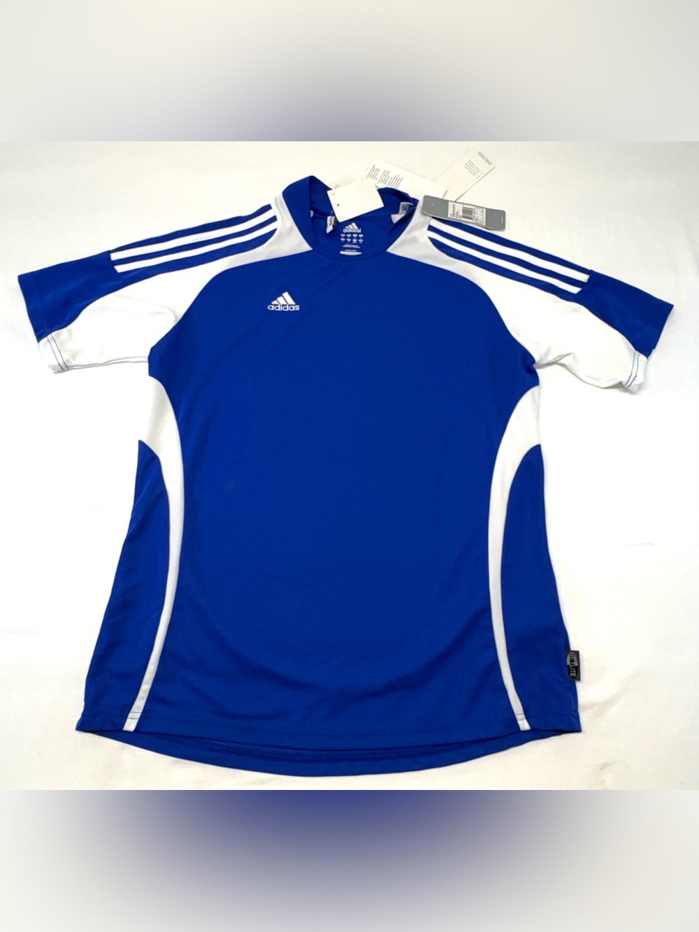 NWT Vintage Adidas Clima365 Women's Soccer Jersey Blue White L